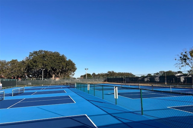 view of sport court