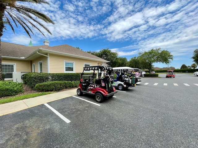 view of uncovered parking lot