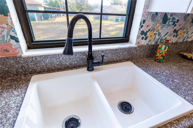 interior details featuring sink