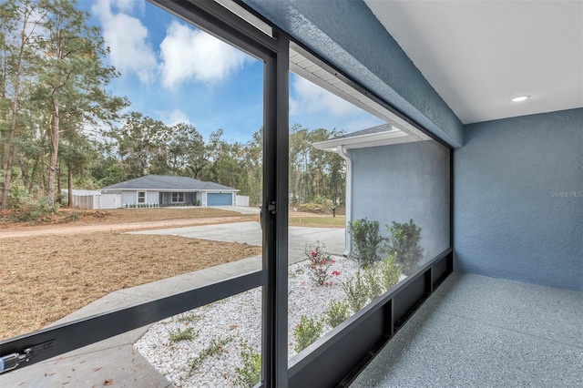 view of sunroom / solarium