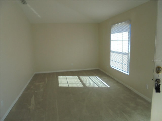 unfurnished room with carpet