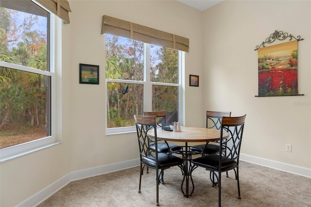 view of dining area