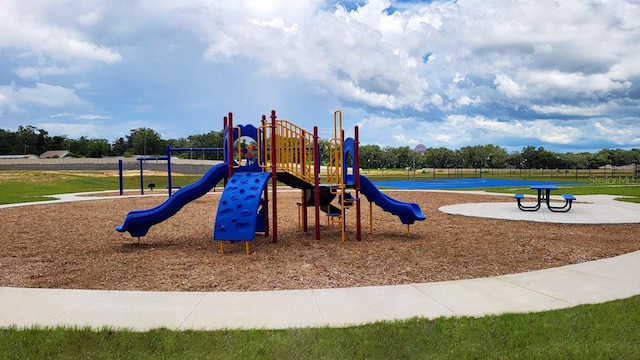 view of play area