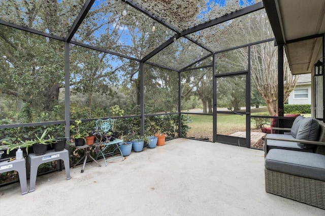 view of sunroom / solarium