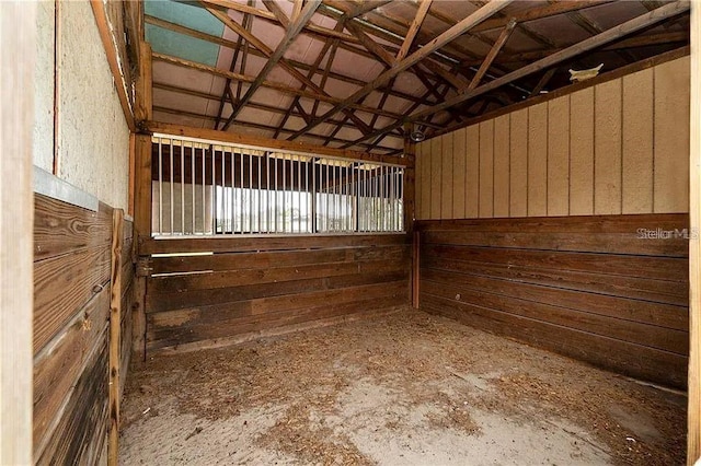 view of horse barn