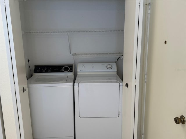 laundry room featuring washer and dryer