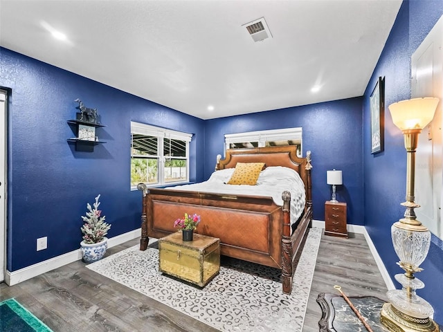 bedroom featuring hardwood / wood-style floors