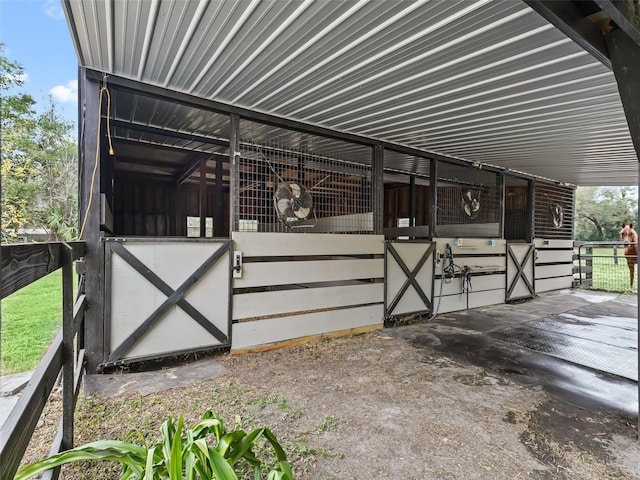 view of stable