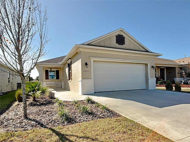 view of front of home featuring a garage