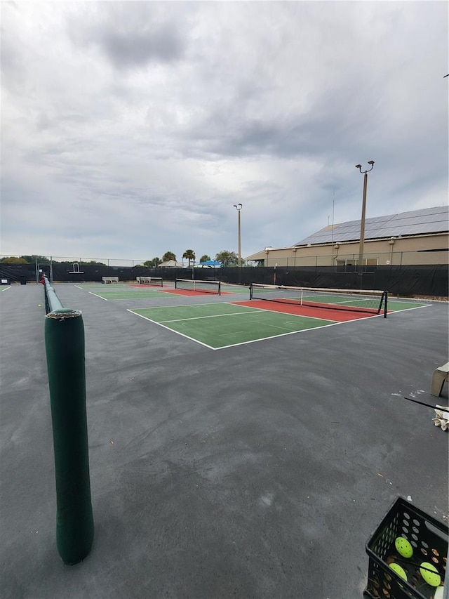 view of tennis court