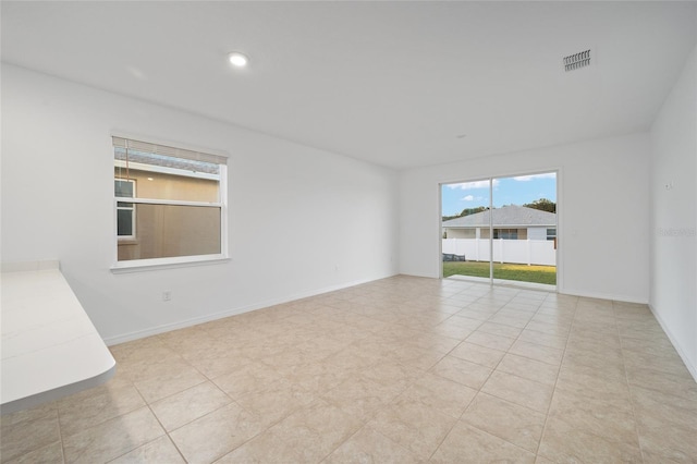 view of tiled empty room