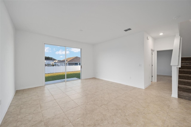 view of tiled empty room