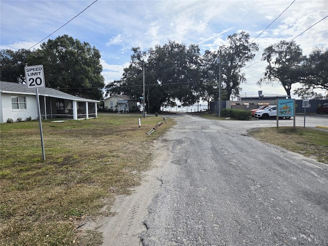 view of road