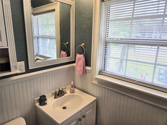 bathroom featuring vanity