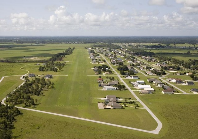 drone / aerial view with a rural view