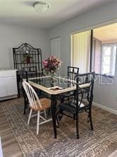 view of dining room