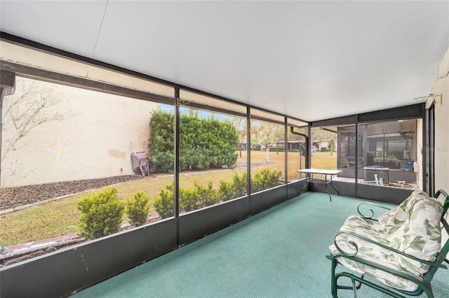 view of sunroom / solarium