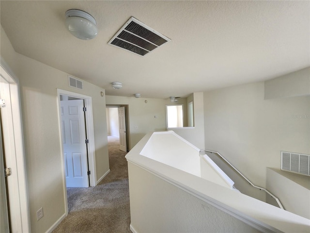 corridor with carpet floors