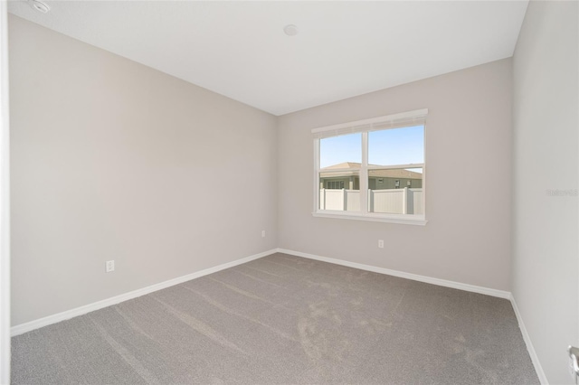 view of carpeted empty room