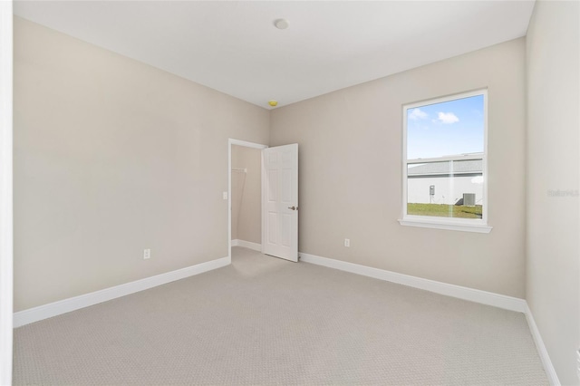 view of carpeted empty room