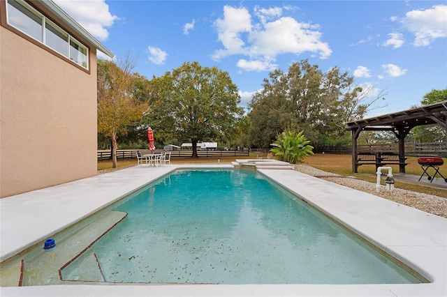 view of pool with a patio area