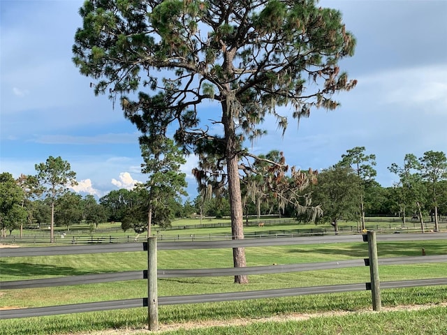 exterior space featuring a rural view