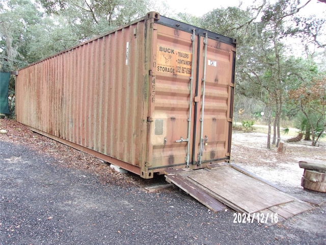 view of outdoor structure