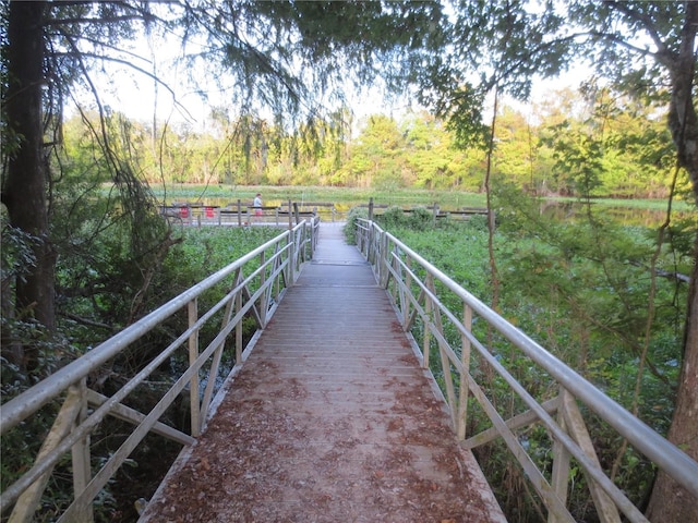 view of dock