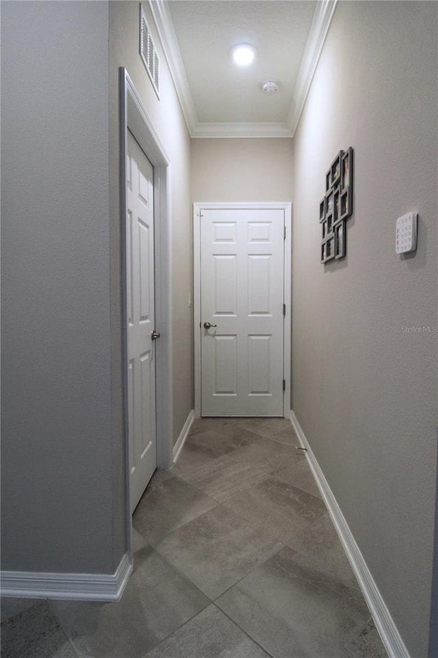 9871 SW 99th Loop, Ocala, FL 34481 - corridor with ornamental molding and baseboards