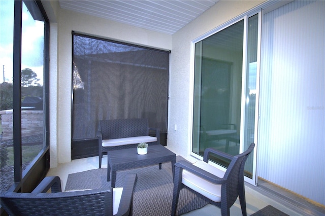 view of sunroom / solarium