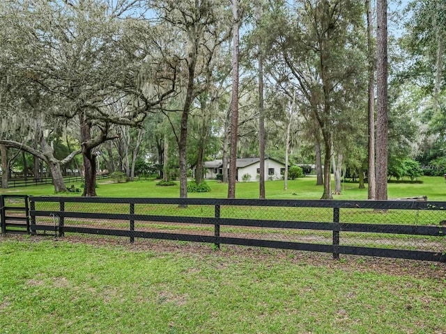 exterior space with a lawn