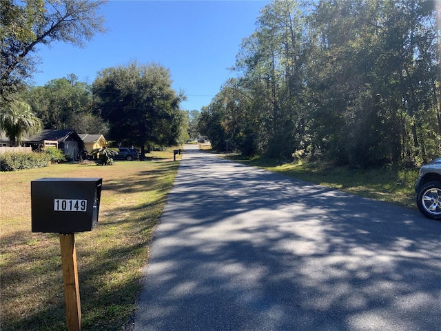 view of road