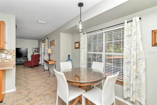 view of dining room