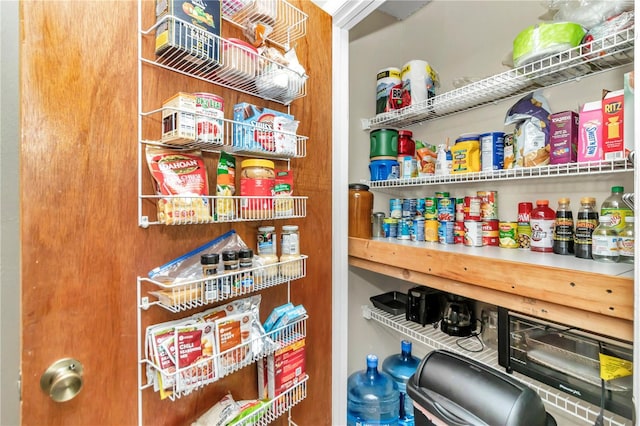 view of pantry