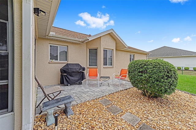 view of patio / terrace featuring grilling area