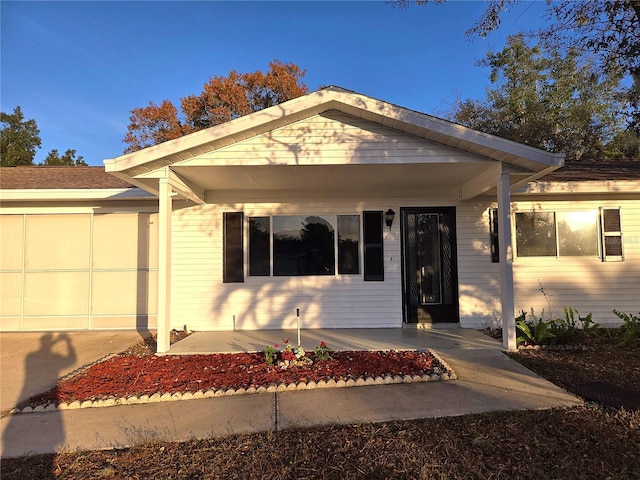 view of front of home