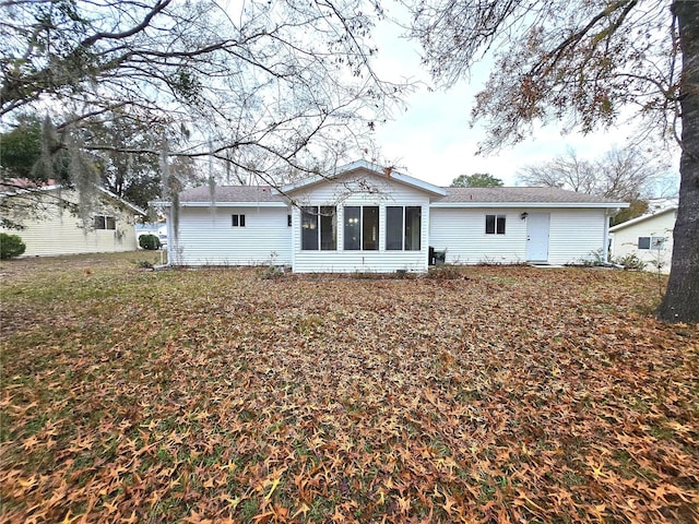 view of back of property