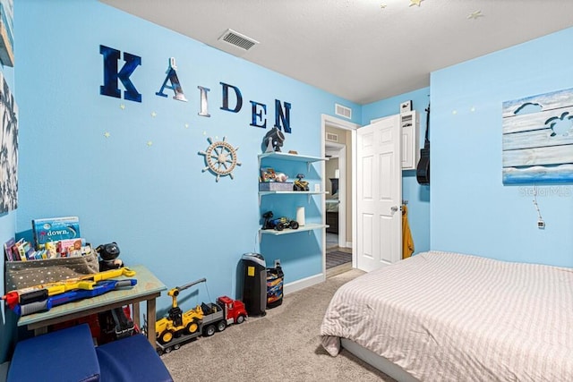 bedroom with carpet flooring