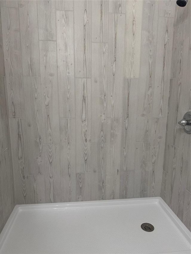 bathroom with a shower