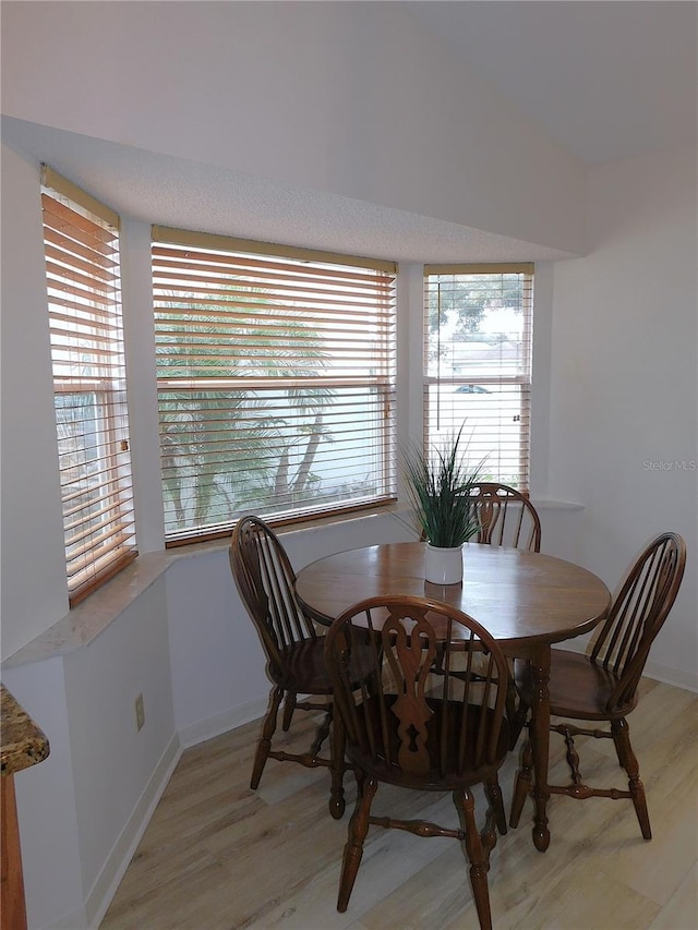 dining room featuring light hardwood / wood-style flooring