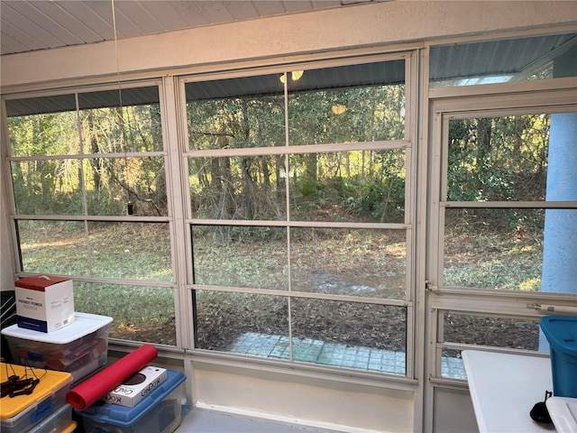 view of sunroom / solarium