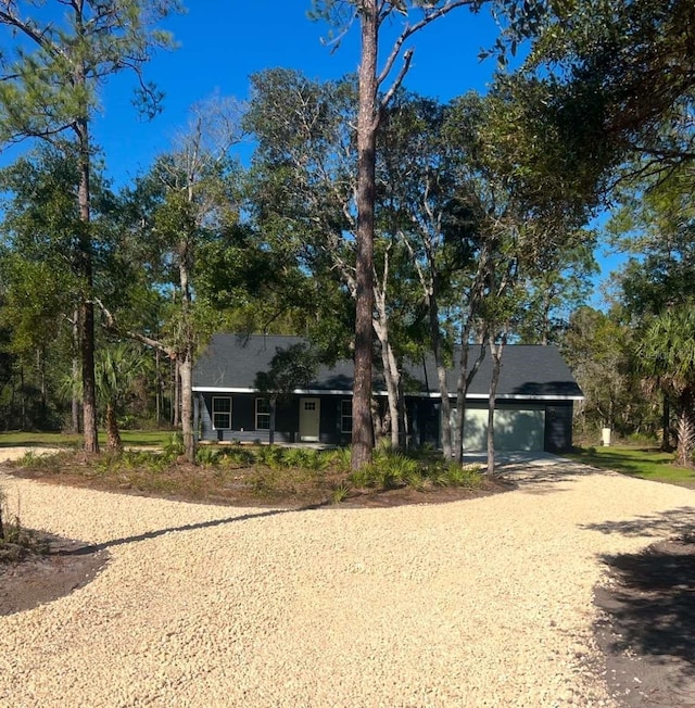 view of front of home featuring a garage