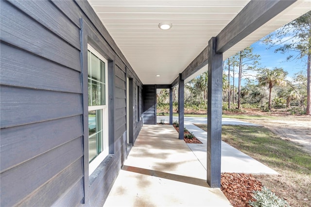 view of patio / terrace featuring a porch