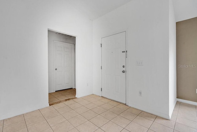 view of tiled foyer