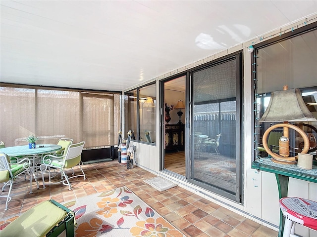 view of sunroom / solarium