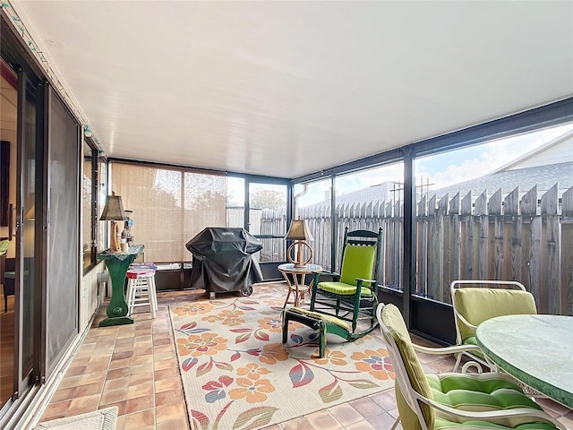 view of sunroom / solarium