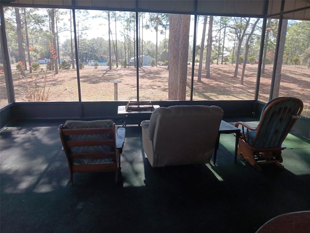 view of sunroom