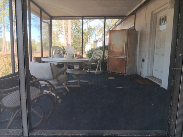 view of sunroom