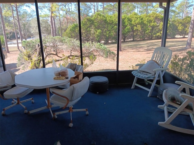 view of sunroom / solarium