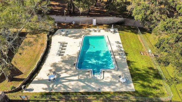 view of pool with a patio area